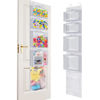 Picture of Woodoulogy Hanging Toy Storage over Door, Block Stuffed Animal Organizer Idea with 4 Removable Case Bag, Bi-Fold Closet Holder with Mesh Pocket for Kid Boy Girl