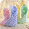 Picture of MUKIN Baby Washcloths - Natural Cotton Baby Wipes - Soft Newborn Face Towel and Washcloth for Sensitive Skin, Registry as Shower, 5 Pack 12x12 inches