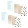 Picture of Hudson Baby Unisex Baby Cotton Flannel Burp Cloths, Boy Woodland Pals 10-Pack, One Size