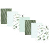 Picture of Hudson Baby Unisex Baby Cotton Flannel Burp Cloths, Eucalyptus 7-Pack, One Size