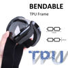 Picture of 4-FQ Adjustable Motorcycle Goggles, Lightweight, Black Frame+Clear Lens, Unisex