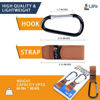 Picture of 2 Pcs Brown Baby Stroller Hooks for Hanging | Multipurpose Stroller Straps with Durable and Stylish Stroller Clips for Diaper Bags | The Perfect Mummy Hook for Pram, Wheelchair, Shopping and Pet Carts