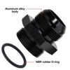 Picture of EVIL ENERGY 20AN Flare to 20AN ORB Male Fuel Rail Adapter Fitting Black 2PCS
