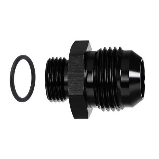 Picture of EVIL ENERGY 12AN Flare to 8AN ORB Male Fuel Rail Adapter Fitting Black