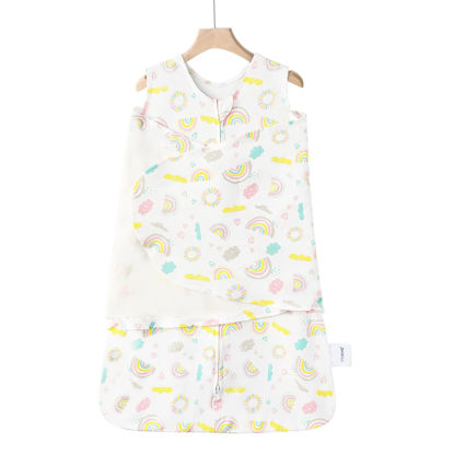 Picture of Ftikvo Swaddle-Blanket Baby Girl & Boy Swaddles Newborn Infant Transition Safe Wrap Blankets Breathable (Rainbow, 3-6 Month)