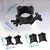 Picture of Stage Light Clamp 10 Pack, CZGOR 33lb Plastic DJ Light Clamps, truss Clamp for stage Light Studio Theater, 1’’ lighting O clamp Fit 3 Size Pipe Diameter: 25mm 38mm 50mm