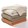 Picture of lulumoon Muslin Swaddle Blanket Baby - Cotton Swaddling Blanket Soft Baby Receiving Blanket Neutral 3Pack(Olive)