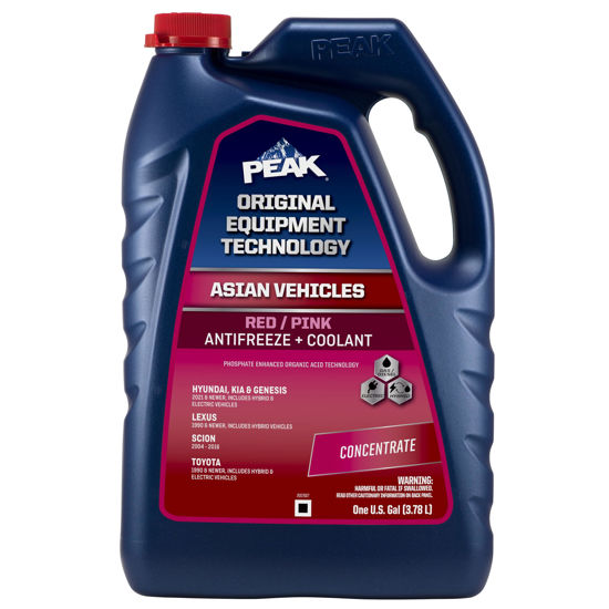 Picture of PEAK OET Extended Life Red/Pink Concentrate Antifreeze/Coolant for Asian Vehicles, 1 Gal.