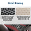 Picture of Car Center Console Cover, Universal Leather Waterproof Armrest Seat Box Cover Protector, Comfortable Car Decor Accessories Fit for Most Cars, Vehicles, SUVs-Wine Red