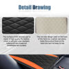 Picture of Car Center Console Cover, Universal Leather Waterproof Armrest Seat Box Cover Protector, Comfortable Car Decor Accessories Fit for Most Cars, Vehicles, SUVs-Orange