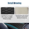 Picture of Car Center Console Cover, Universal Leather Waterproof Armrest Seat Box Cover Protector, Comfortable Car Decor Accessories Fit for Most Cars, Vehicles, SUVs-gem green