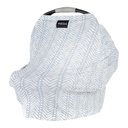 Picture of Milk Snob Original 5-in-1 Cover - Added Privacy for Breastfeeding, Baby Car Seat, Carrier, Stroller, High Chair, Shopping Cart, Lounger Canopy - Newborn Essentials, Nursing Top, Soho