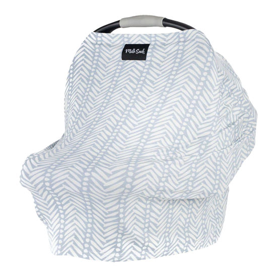 Picture of Milk Snob Original 5-in-1 Cover - Added Privacy for Breastfeeding, Baby Car Seat, Carrier, Stroller, High Chair, Shopping Cart, Lounger Canopy - Newborn Essentials, Nursing Top, Soho