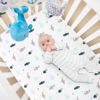Picture of Mini Crib Sheets Set 4 Pack, Mini Portable Crib Sheets (38" X 24") | Multiuse for Pack n Play, Playard, Playpen, Mini Crib, Grey