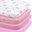 Picture of Pack and Play Sheets Fitted (4 Pack), Pack n Play Sheets Fitted Ultra Soft, Mini Crib Sheets, Playard Sheets Compatible with Graco Pack n Play, Soft and Breathable, Pink