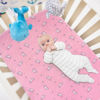 Picture of Pack and Play Sheets Fitted (4 Pack), Pack n Play Sheets Fitted Ultra Soft, Mini Crib Sheets, Playard Sheets Compatible with Graco Pack n Play, Soft and Breathable, Pink