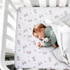 Picture of Pack and Play Sheets Fitted (4 Pack), Pack n Play Sheets Fitted Ultra Soft, Mini Crib Sheets, Playard Sheets Compatible with Graco Pack n Play, Soft and Breathable, Pink