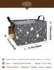 Picture of HUNRUNG Rectangle Storage Basket Cute Canvas Organizer Bin for Pet/Children Toys, Books, Clothes Perfect for Rooms/Playroom(REC-Grey star)