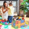 Picture of FXOLCSHE Building brick Basket,Building block book storage box,Laundry hamper,Waterproof foldable Kid's laundry basket,nursery basket,Shelf basket,Baby Room decor(Building block)