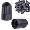 Picture of MEAJOO 50PCS TPMS Tire Valve Long Stem Caps, Black Plastic Wheel Tire Valve Stem for TR20008 TPMS, Universal Long Stem Caps for Cars, SUV, Trucks, Bikes, Motorcycles, Bicycles
