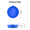 Picture of SINGARO Car Cup Holder, 4-Pack Silicone Car Coasters, Universal Non-Slip Recessed Car Interior Accessories (Flower Blue)