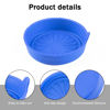 Picture of SINGARO Car Cup Holder, 4-Pack Silicone Car Coasters, Universal Non-Slip Recessed Car Interior Accessories (Flower Blue)