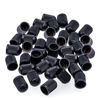 Picture of MEAJOO 100PCS Tire Valve Stem Caps, Corrosion Resistant, with O Rubber Ring, Airtight Seal Heavy Duty Dustproof Tire Valve Stem Covers for Cars, SUV, Trucks, Bikes, Motorcycles, Bicycles(Black)