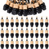 Picture of BBTO 50 Pcs Hanging Car Air Freshener Car Diffuser Bottles Empty Glass Perfume Bottle Freshener Diffuser Bottle Pendant for Essential Oil Fragrance Aromatherapy Bottle Ornament (Black,Skull)