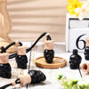 Picture of BBTO 50 Pcs Hanging Car Air Freshener Car Diffuser Bottles Empty Glass Perfume Bottle Freshener Diffuser Bottle Pendant for Essential Oil Fragrance Aromatherapy Bottle Ornament (Black,Skull)