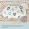 Picture of Stretchy Ultra Soft Fitted Bassinet Sheets 2 Pack, Universal Fitted Sheets for Rectangle, Oval, or Hourglass Bassinet Mattresses or Changing Pads, Cute Elephant Baby Sheets for Boy and Girl