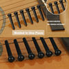 Picture of Jinlop Acoustic Guitar Bridge Pins & Guitar Pegs with Bridge Pin Puller Remover Guitar Pegs Parts Replacement Tool-Black