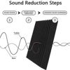 Picture of 52 Pack Acoustic Foam Panels,1" x 12" x 12"Acoustic Wedge Studio Foam Sound Absorption Wall Panels (Black)