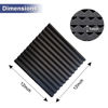 Picture of 52 Pack Acoustic Foam Panels,1" x 12" x 12"Acoustic Wedge Studio Foam Sound Absorption Wall Panels (Black)