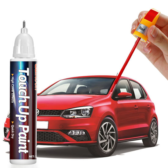 Picture of Red Touch Up Paint Pen for Cars, Car Paint Scratch Repair, Two-In-One Car Touch Up Paint Fill Paint Pen, Quick & Easy Solution to Repair Minor Automotive Scratches 0.8 fl oz