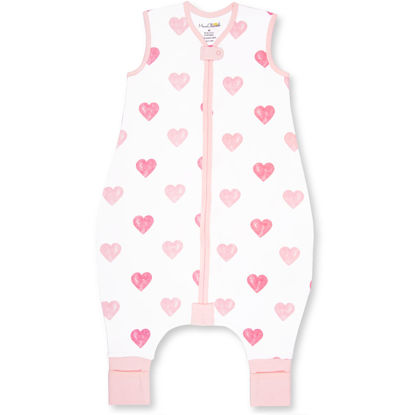 Picture of Mama Cheetah Toddler Sleep Sack with Feet 3T-4T, 1.0 TOG Organic Cotton Baby Wearable Blankets with Legs, Baby Sleeping Bag for Walkers, Early Walker Large