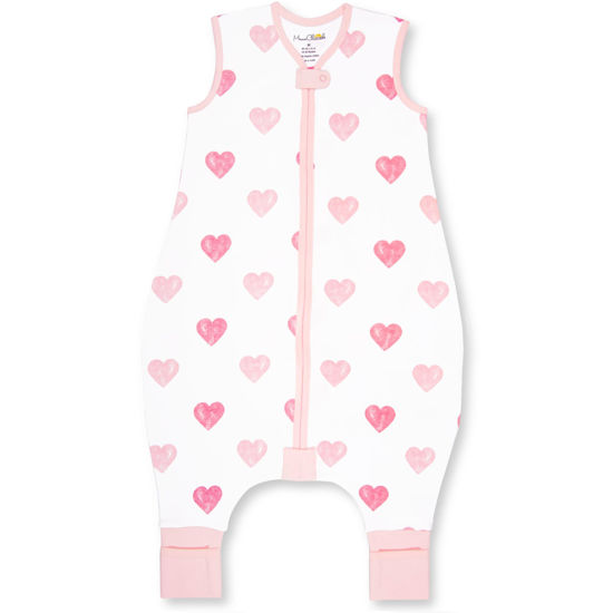 Picture of Mama Cheetah Toddler Sleep Sack with Feet 3T-4T, 1.0 TOG Organic Cotton Baby Wearable Blankets with Legs, Baby Sleeping Bag for Walkers, Early Walker Large