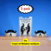 Picture of Brasstache Trumpet-stache XL (2-pack) - Clip-on Mustache for Trumpet or Mellophone Players (2-Pack, Trumpet or Mellophone XL)