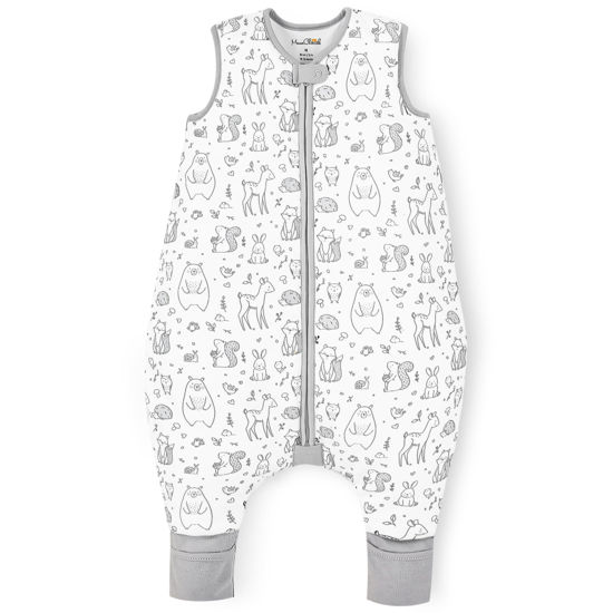 Picture of Mama Cheetah Toddler Sleep Sack with Feet, 2.5 TOG Organic Cotton Baby Sleeping Bag with Legs, Winter Baby Wearable Blankets for Early Walker 6-18 Month