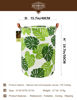 Picture of HUNRUNG Laundry Hamper,Large Canvas Fabric Lightweight Storage Basket Toy Organizer Dirty Clothes Collapsible Waterproof for College Dorms, Children Bedroom,Bathroom (Round Leaf)