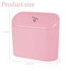 Picture of Tulsondai Car Trash Can, Mini Trunk Push Hanging Portable Car Bin with 2 roll Disposable Trash Bag for Car, Home, Office. (Car Trash can Pink)