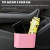 Picture of Tulsondai Car Trash Can, Mini Trunk Push Hanging Portable Car Bin with 2 roll Disposable Trash Bag for Car, Home, Office. (Car Trash can Pink)