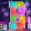 Picture of imprsv 3FT Colorful Marquee Light Up Letters B, 18 Colors Light Up Letters Alphabet Sign with Remote, Baby Letters for Baby Shower, Large Letters for Birthday Engagement Wedding Party Decor