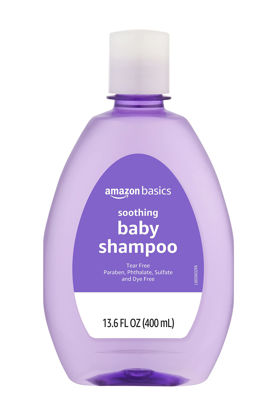 Picture of Amazon Basics Baby Shampoo, Lavender & Chamomile Scented, 13.60 Fl Oz (Pack of 1)