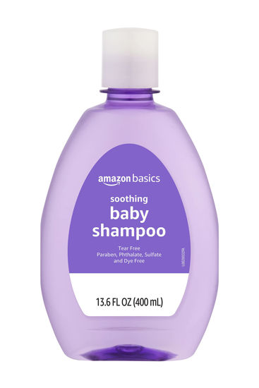 Picture of Amazon Basics Baby Shampoo, Lavender & Chamomile Scented, 13.60 Fl Oz (Pack of 1)