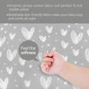 Picture of Biloban Organic Cotton Toddler Pillowcase 2 Pack, (Pillowcase Only) Kids Pillowcase for Sleeping Fit Pillow Sized 13"x 18" or 14"x19", Envelope Travel Pillowcase for Girl Boy, Gray Heart & Pink Strip