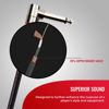 Picture of Monster Prolink Classic Instrument Guitar Cable - 8 in Right Angle to Right Angle Instrument Cable. All Metal & Duraflex Outer Jacket. 90% Copper Braided Shield Monster Instrument Cable