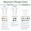 Picture of Maymom 15mm Flange Insert Compatible with Elvie Single/Double Electric, Elvie Stride Cup (24mm), Compatible with Medela PersonalFit Flex Shield, Not Original Elvie Replacement Pump Parts