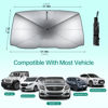 Picture of [2024 Upgrade] Twignet Windshield Sunshade Car Foldable, UV Ray Reflector Auto Front Window Sun Shade Visor Shield Shade,Keeps Vehicle Cool, Suitable Most Vehicles (57 in x 31 in)