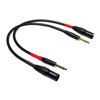 Picture of Suanqi 024 1/4 Inch TRS to XLR Male Cable, Balanced 6.35mm TRS Plug to 3-pin XLR Male, Quarter inch TRS Male to XLR Male Microphone Cable (1FT)