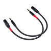 Picture of Suanqi 024 1/4 Inch TRS to XLR Male Cable, Balanced 6.35mm TRS Plug to 3-pin XLR Male, Quarter inch TRS Male to XLR Male Microphone Cable (1FT)